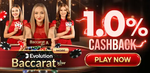 casino plus baccarat cashback banner